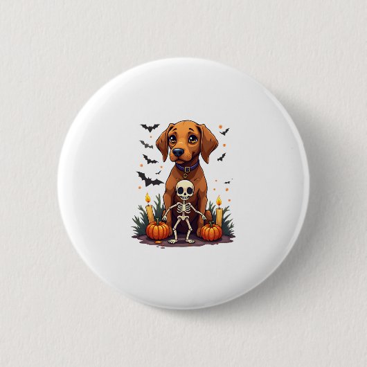 Voodoo Vizsla Dog Ronde Button 5,7 Cm (Voorkant)