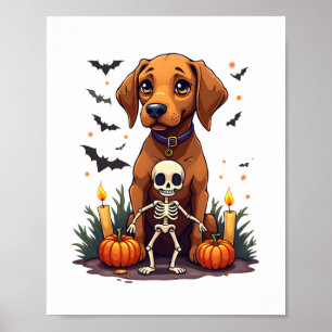 Voodoo Vizsla Hond Poster
