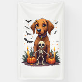 Voodoo Vizsla Hond Spandoek (Verticaal)