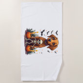 Voodoo Vizsla-hond Strandlaken (Voorkant)