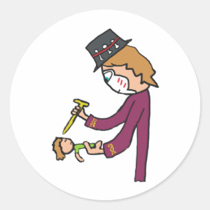 Voodoo Witch Doctor Ronde Sticker