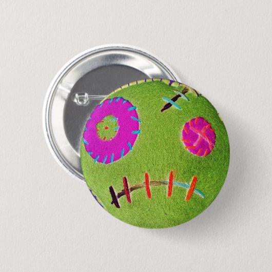Voodoo Zombie Green Ronde Button 5,7 Cm (Voorkant /achterkant)