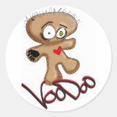 voodool ronde sticker (Voorkant)