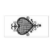VooDou Veve "Liefdeshart" rubber stempel (Afrduk)