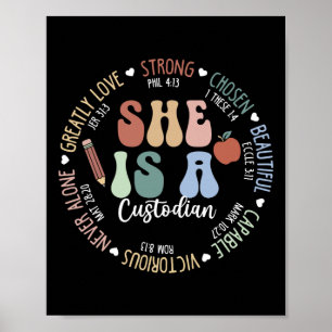 Voogd God Zegt Bijbelvers Christelijke Terug Naar Poster