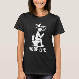 Voop Life Vaping on Toilet Blowing Vape Clouds T-shirt