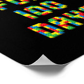 Voor 100 dagen Gelukkige 100ste dag van school Kin Poster (Hoek)