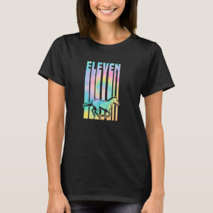 Voor 11-jarige paard thema verjaardag equestrian B T-shirt