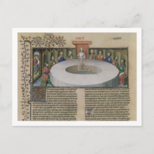 Voor.120 f.524v. The Knight of the Round Table Briefkaart