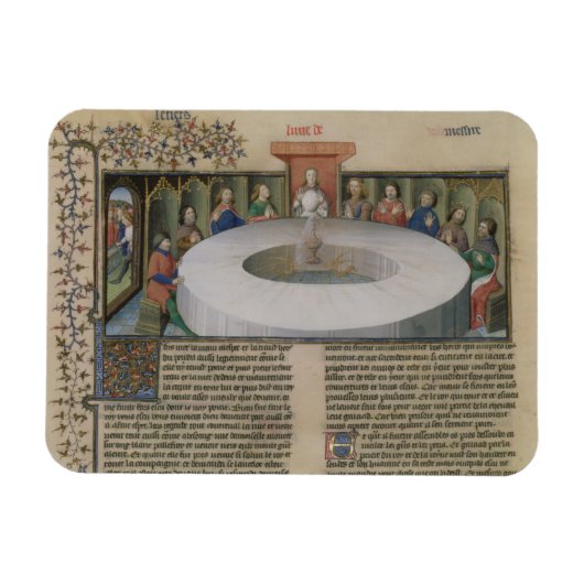 Voor.120 f.524v. The Knight of the Round Table Magneet (Horizontaal)