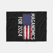 Voor 2024 Trump President Legend Fleece Deken (Voorkant (Horizontaal))