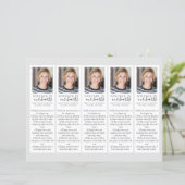 Voor | 2x7 DIY Funeral Bladwijzer Sjabloon (Staand voorkant)