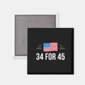 Voor 45 - Trump Guilty Times - Magneet (Voorkant / Achterkant)