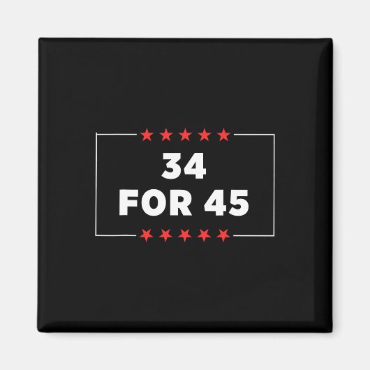 Voor 45 Trump veroordeeld Magneet (Voorkant)