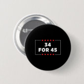 Voor 45 Trump veroordeeld Ronde Button 5,7 Cm (Voorkant /achterkant)