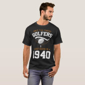 voor 80 Jaar Oud Golfgolf Golfer T-shirt (Voorkant volledig)