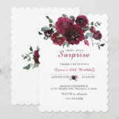 Voor 80ste verjaardag verrassingsfeest kaart (Voorkant / Achterkant)