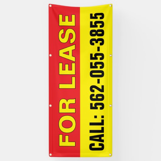 Voor aangepaste bewerkbare banner huren (Verticaal)