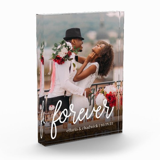 Voor | Aangepaste bruiloft of Jubileum Fotoblokken (Links)