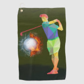 Voor! Aangepaste Golfhanddoeken voor elke speler Golfhanddoek (Voorkant)