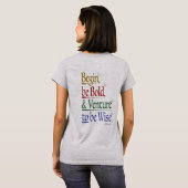 Voor & achter - Magisch Horace Quote T-shirt (Achterkant volledig)