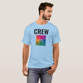 Voor & achter Print Mannen Crew Personeel Uw Logo  T-shirt (Voorkant volledig)