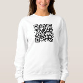 Voor & Achterdruk Douane QR Code Scan me Vrouwen Trui (Voorkant)
