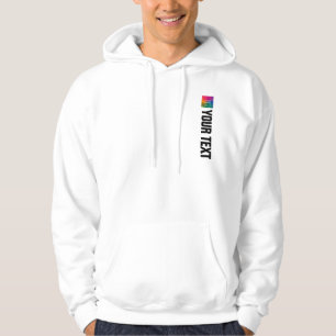 Voor & Achterdruk Mannen Sjabloon Modern Elegant Hoodie