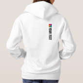 Voor & Achterdruk Vrouwen Moderne Elegante Sjabloo Hoodie (Achterkant)