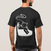 Voor- & achterkant Cat Boss Bellen T-shirt (Achterkant)