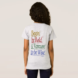 Voor & Achterkant - Magische Horace Quote Meisjes' T-shirt