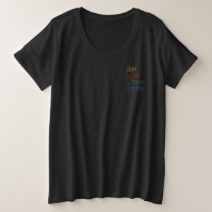 Voor & Achterkant - Magische Horace Quote Plus Siz Grote Maat T-shirt