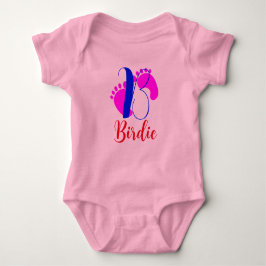 Voor & Achterontwerp - Pasgeboren Brief & Naam Mei Romper