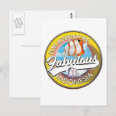 Voor Adventure Fabulous Indonesia logo Briefkaart (Voorkant / Achterkant)
