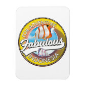 Voor Adventure Fabulous Indonesia logo Magneet (Verticaal)