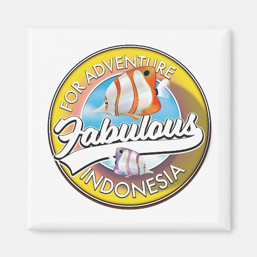 Voor Adventure Fabulous Indonesia logo Magneet (Voorkant)