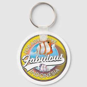 Voor Adventure Fabulous Indonesia logo Sleutelhanger