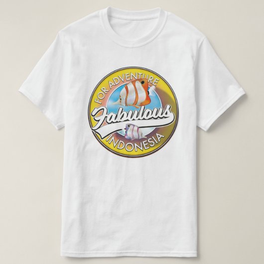 Voor Adventure Fabulous Indonesia logo T-shirt (Design voorkant)