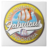 Voor Adventure Fabulous Indonesia logo Tegeltje (Voorkant)