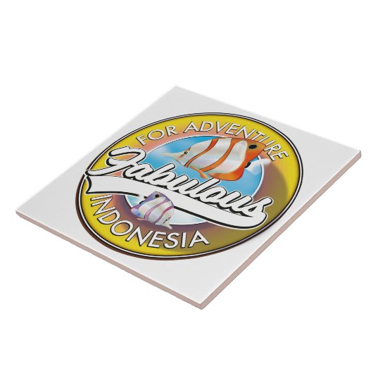 Voor Adventure Fabulous Indonesia logo Tegeltje (Zijkant)
