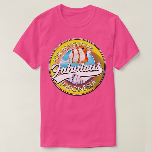 Voor Adventure Fabulous Indonesia T-shirt (Design voorkant)
