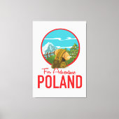 Voor Adventure Poland Travel logo Canvas Afdruk (Voorkant)