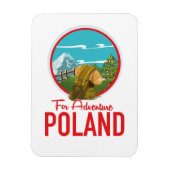 Voor Adventure Poland Travel logo Magneet (Verticaal)