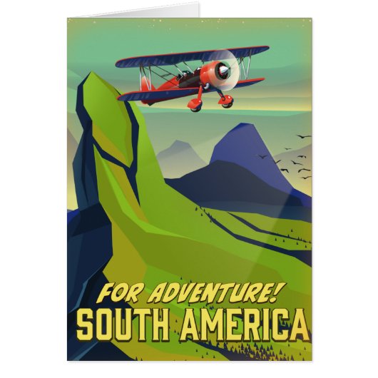 Voor Adventure, reisposter Zuid-Amerika (Voorkant)