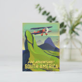 Voor Adventure, reisposter Zuid-Amerika Briefkaart (Staand voorkant)