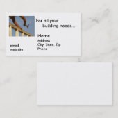 Voor al uw bouwbehoeften... visitekaartje (Voorkant / Achterkant)