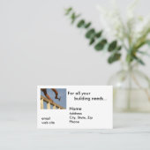 Voor al uw bouwbehoeften... visitekaartje (Staand voorkant)
