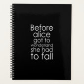 voor alice wonderland werd , moest ze herfsten planner (Voorkant)