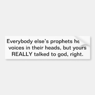 voor alle anderen zijn de prophets bumper sticker