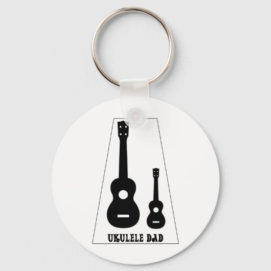 Voor alle Ukulele Dads! Sleutelhanger (Voorkant)